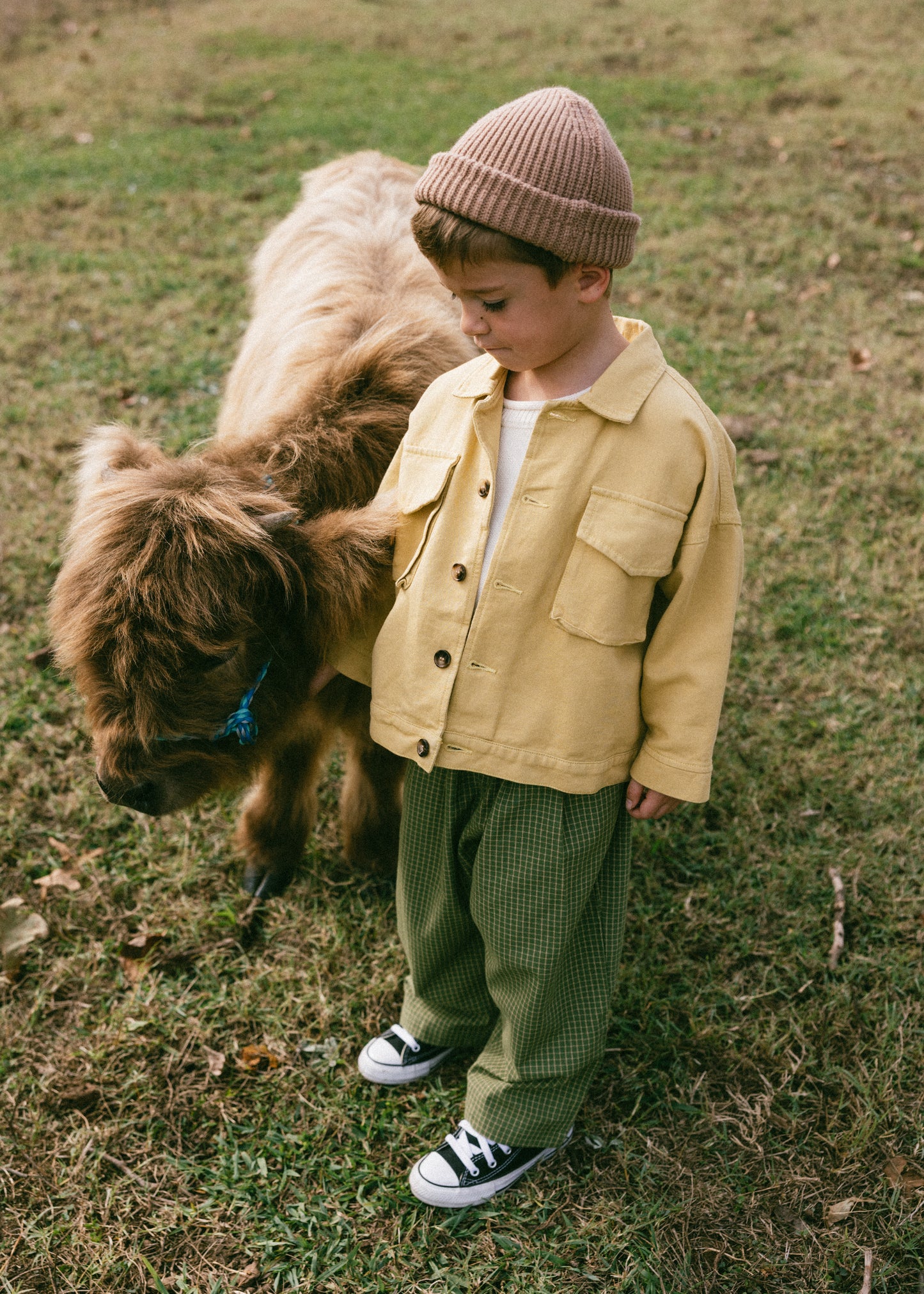 Cargo Jacket- Vintage Yellow