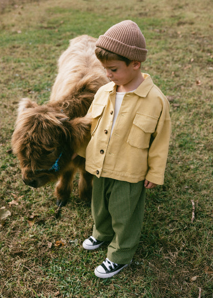 Cargo Jacket- Vintage Yellow
