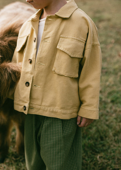 Cargo Jacket- Vintage Yellow