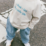 Graphic Long Sleeve- I think I like- Blue