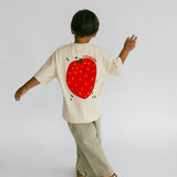Oversized Graphic Tee- Strawberry