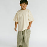 Textured Mini Check Pants- Green