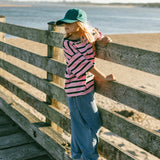 Striped Retro Tee- Pink