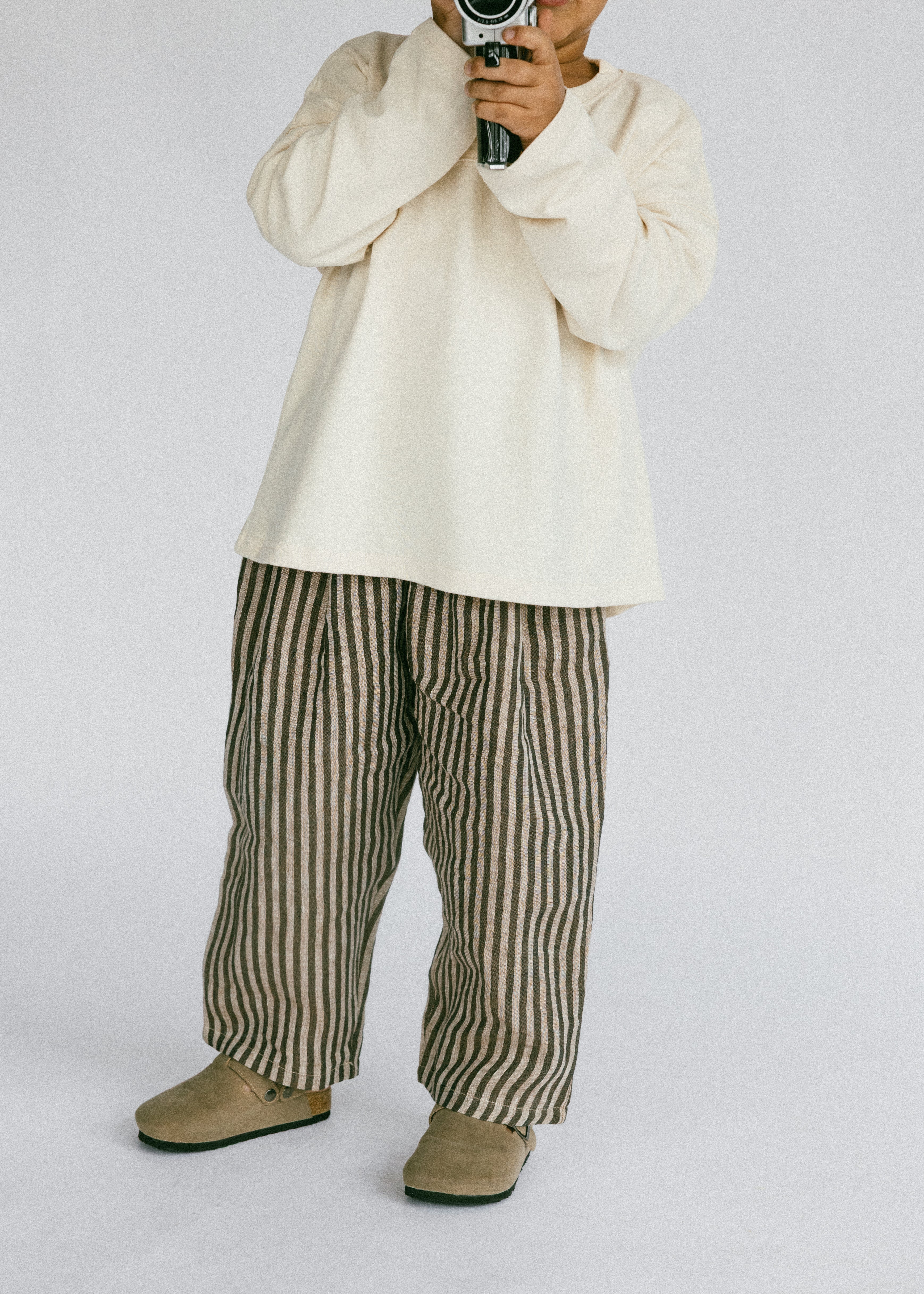 Linen Stripe Pants- Clove – Fostered Collection