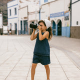 Denim Shorts- Dark Wash