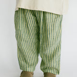 Linen Stripe Pants- Thyme