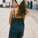 Denim Shorts- Dark Wash
