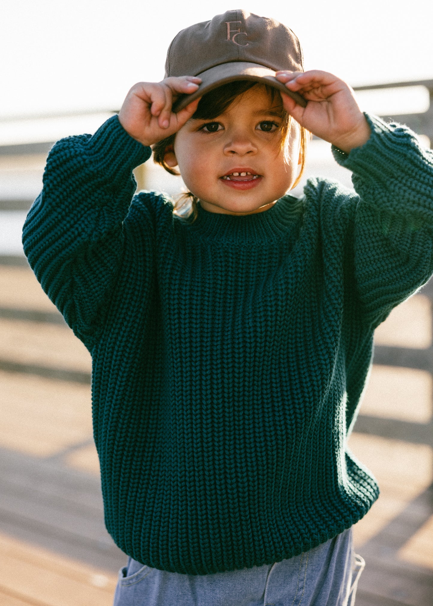 Chunky Knit- Emerald Teal