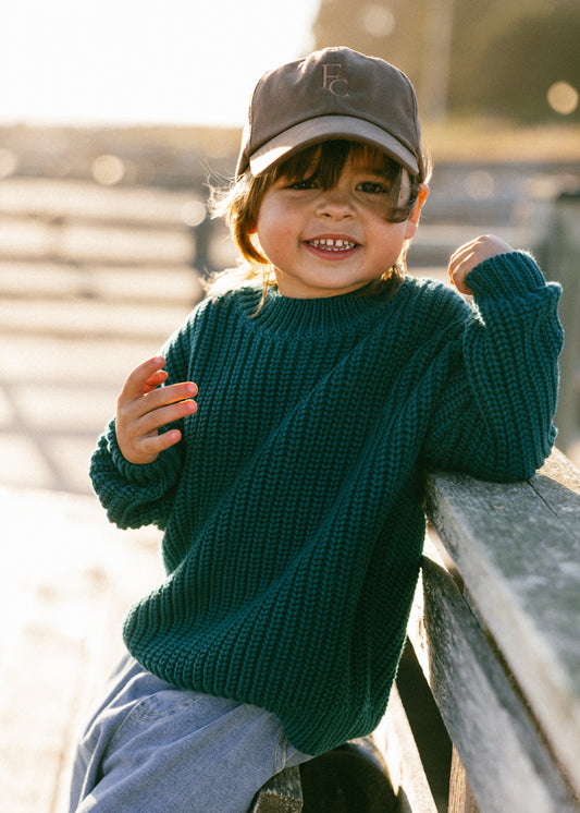 Chunky Knit- Emerald Teal