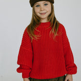 Chunky Knit- Red