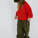 Chunky Knit- Red