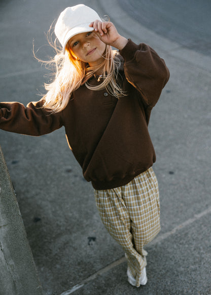 Polo Sweater- Brown