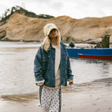 Denim Cargo Jacket- Vintage Blue