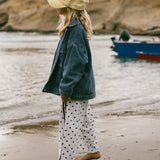 Denim Cargo Jacket- Vintage Blue