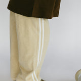 Racer Terry Pants- Cream