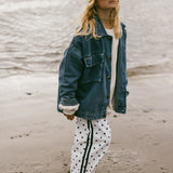 Denim Cargo Jacket- Vintage Blue
