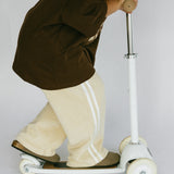 Racer Terry Pants- Cream