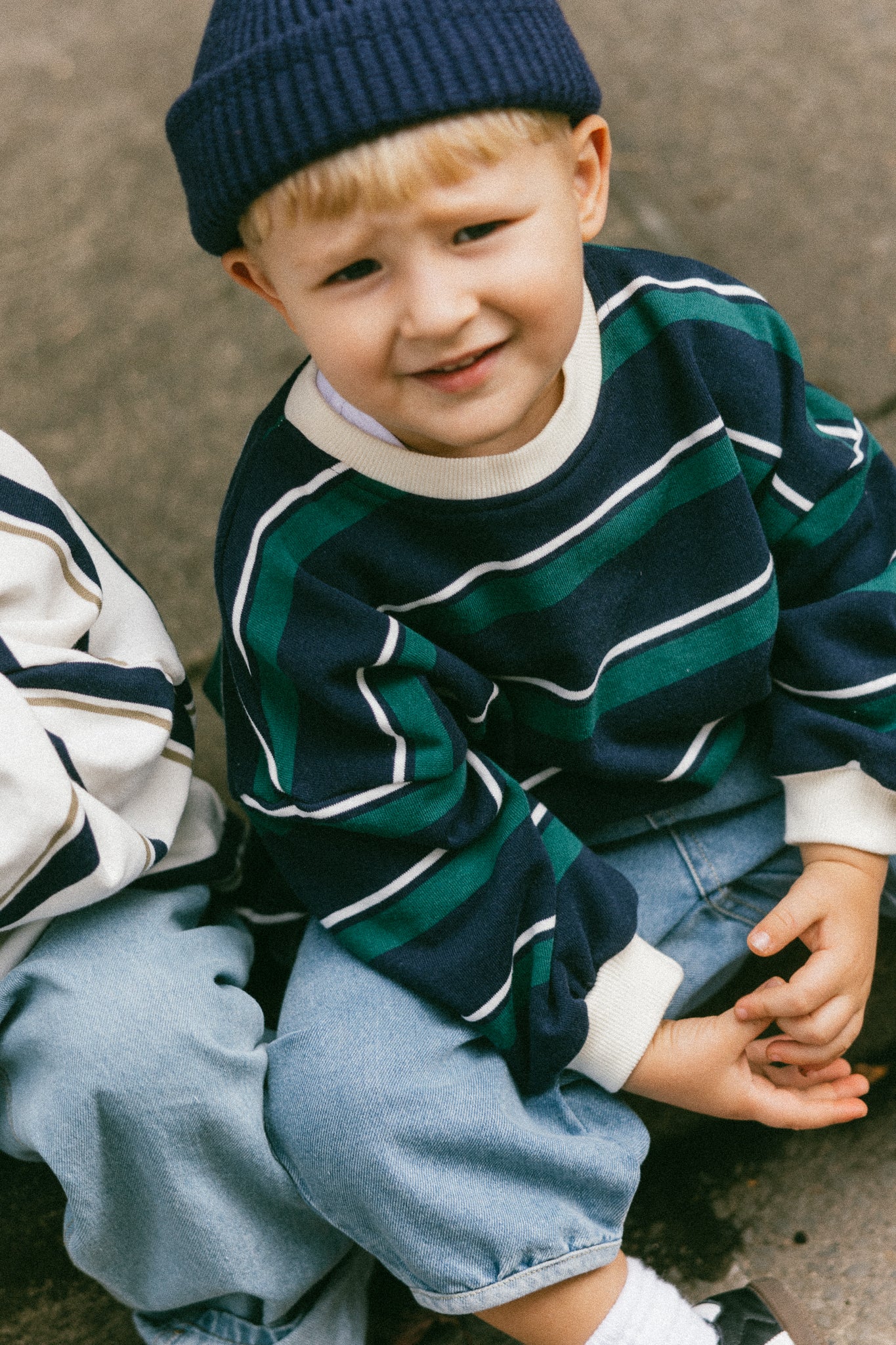 Vintage Crewneck- Navy