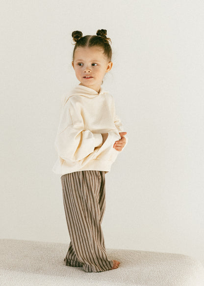 FINAL SALE- Striped Terry Pants- Brown – Fostered Collection