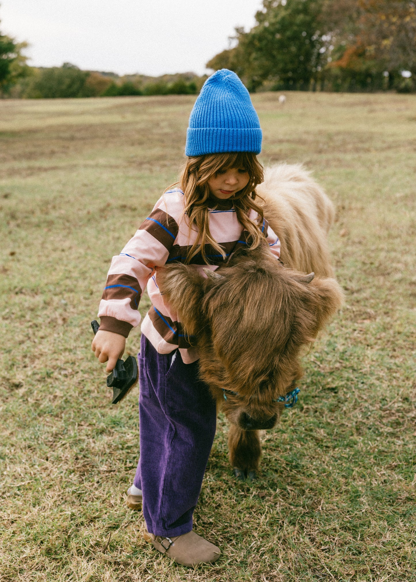 Baggy Cord Pants- Purple