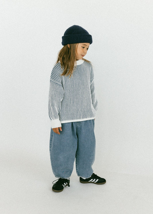 Fitted Knit- Blue