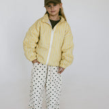 Striped Cotton Bomber- Yellow