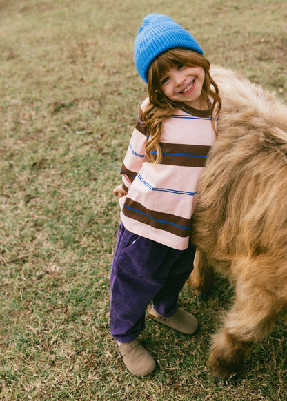 Baggy Cord Pants- Purple