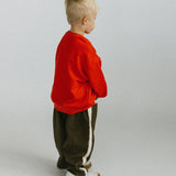 Side Stripe Pants- Brown