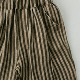 Linen Stripe Pants- Clove