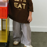 Graphic Tee- Let's Eat- Brown