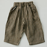 Linen Stripe Pants- Clove