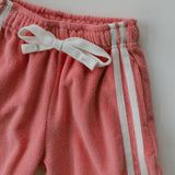 Racer Terry Pants- Bright Pink