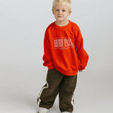 Side Stripe Pants- Brown