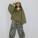 Retro Baggy Pants- Vintage Zebra