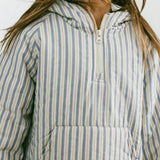 Half Zip Pullover- Striped