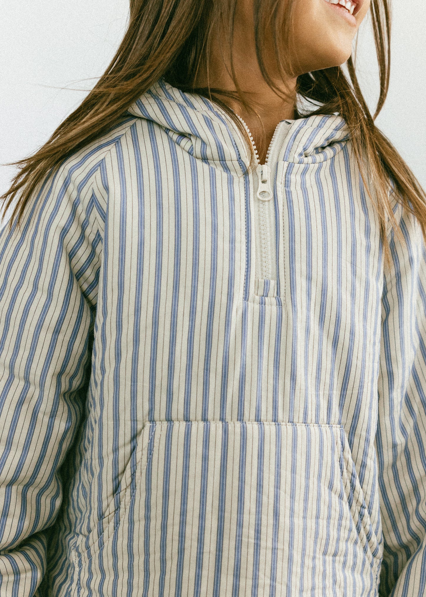 Half Zip Pullover- Striped