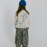 Graphic Crewneck- Early Bird- Cloud