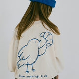 Graphic Crewneck- Early Bird- Cloud