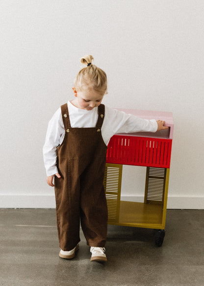 Oversized Overalls- Brown