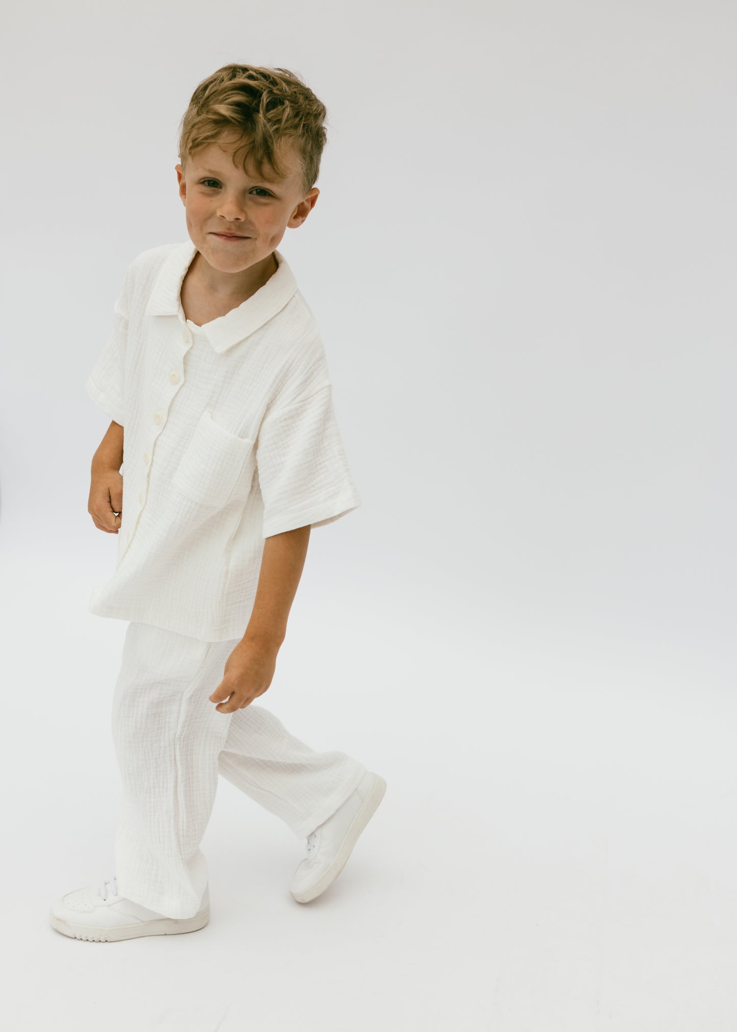 Fostered Collection Cotton Gauze Set Short Sleeve