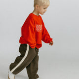 Side Stripe Pants- Brown