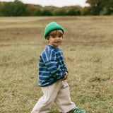 Lightweight Striped Crewneck- Blue