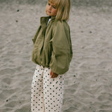 Retro Twill Pants- Polka Dot- Ivory
