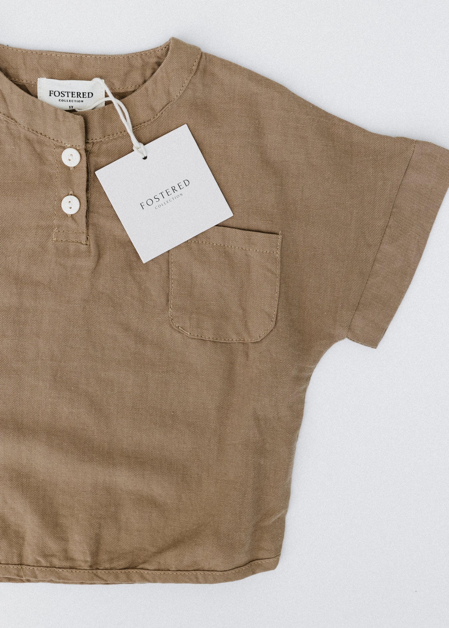  Fostered Collection Cotton Henley