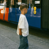 Varsity V-Neck Tee- Gray Melange