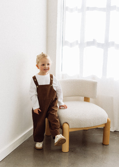 Oversized Overalls- Brown