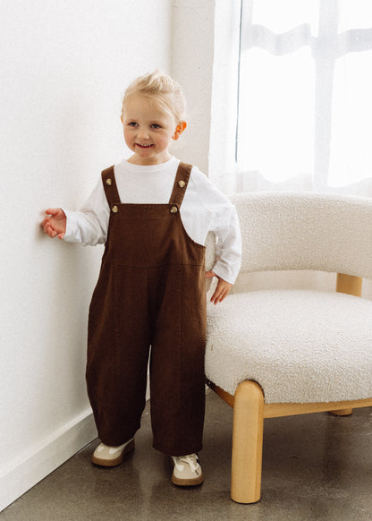 Oversized Overalls- Brown