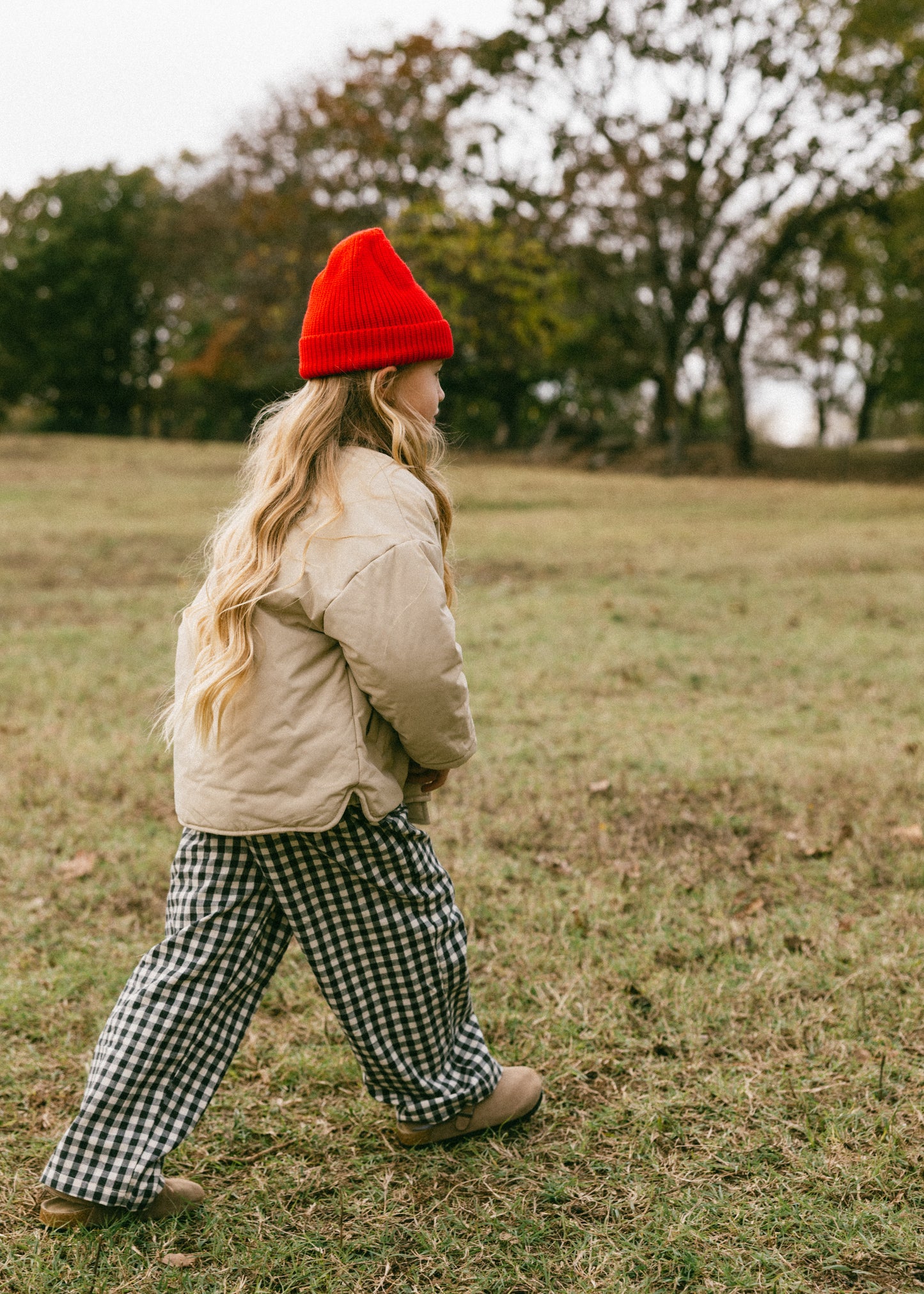 Flannel Gingham Pants- B&W