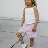 Striped Shorts- Pink