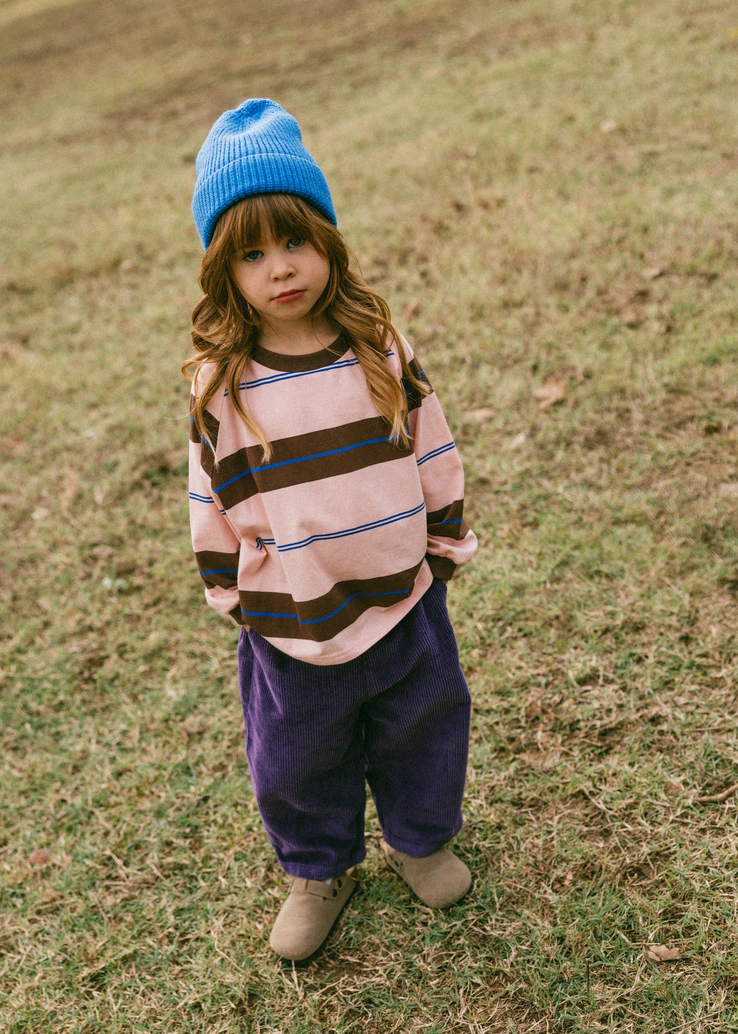 Baggy Cord Pants- Purple